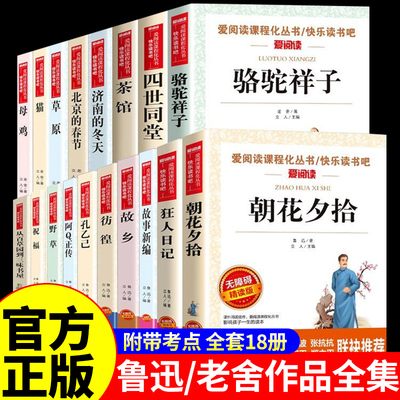 全18册鲁迅集经典作品朝