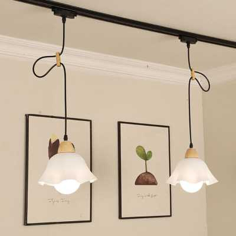 可移位轨道吊灯jk日式餐厅灯北欧民宿茶室吧台商店补光可调节导轨