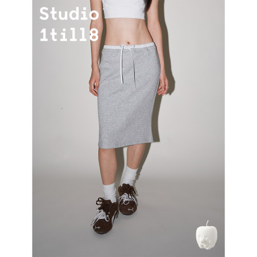 Studio1till8拼接抽绳卫裙