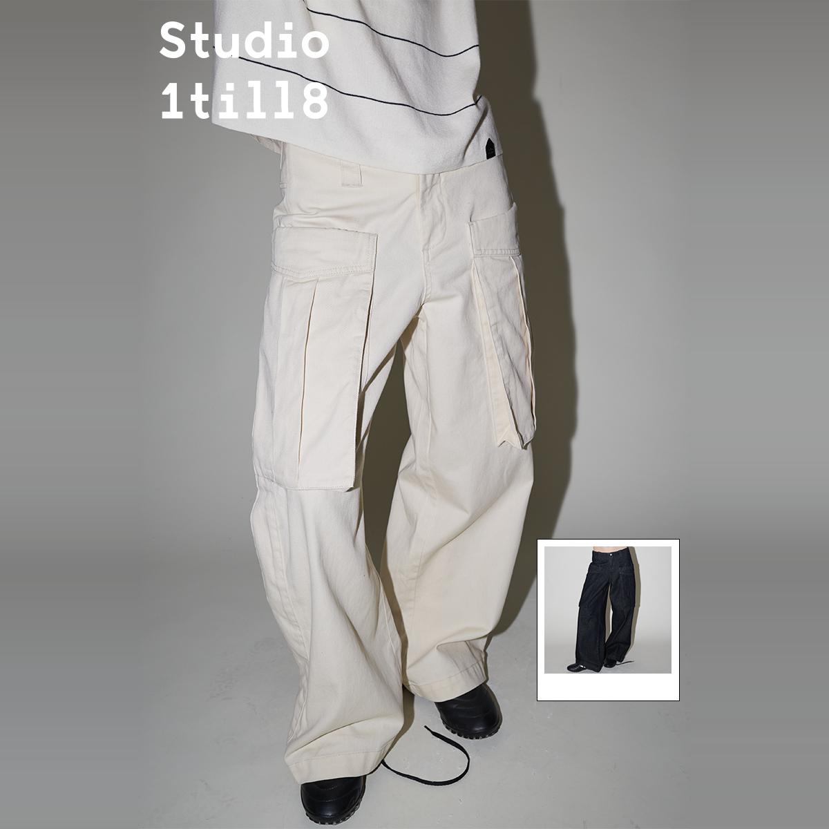Studio1till8工装立体牛仔裤