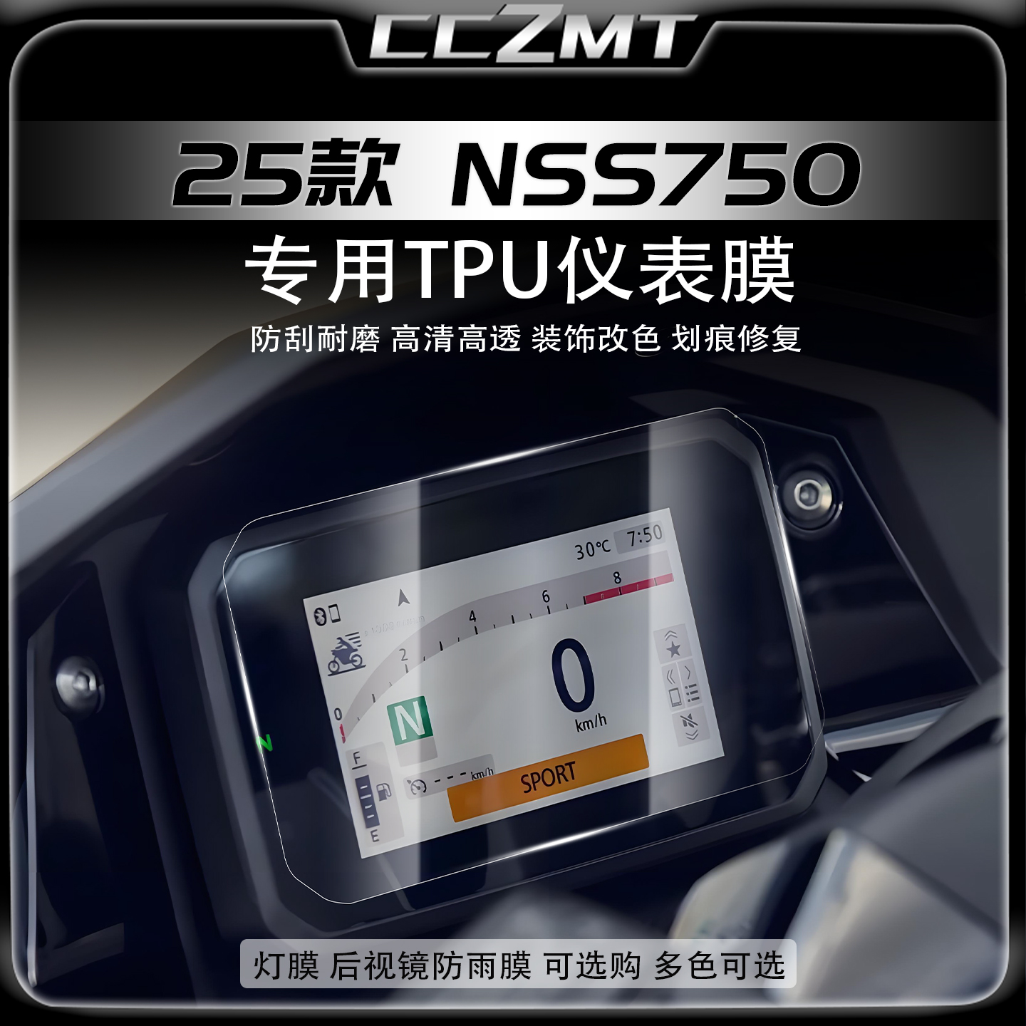 适用于25款本田佛沙NSS750仪表膜