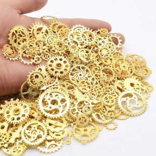 合金齿轮DIY饰品配件机械齿轮100g大包装混款蒸汽朋克滴胶封入物