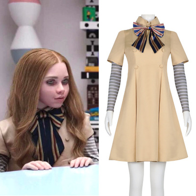 M3GAN/梅根cos服电影女主连衣裙同款cosplay服装女成人儿童款全套