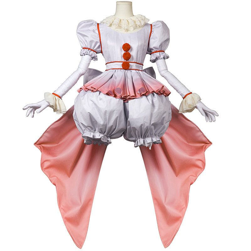 万圣节服装小丑cos服恐怖电影cosplayHORROR少女舞台表演服