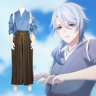 原神cosplay服 神里绫人cos服 剑道服游戏表演和服游戏角色表演服