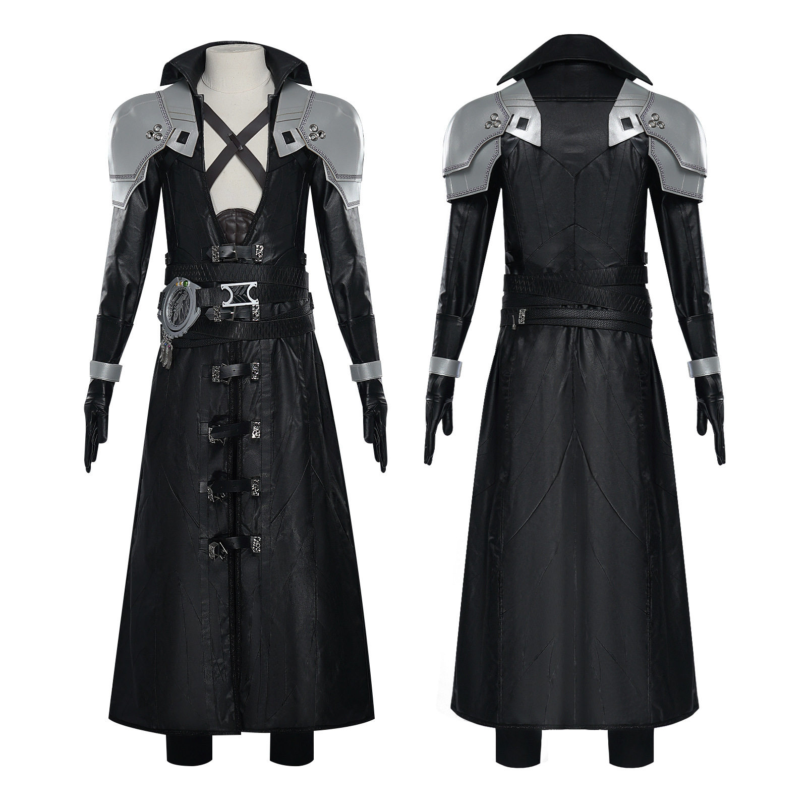 终幻想7萨菲罗斯cos皮质外套ff7萨菲罗斯动漫游戏cosplay