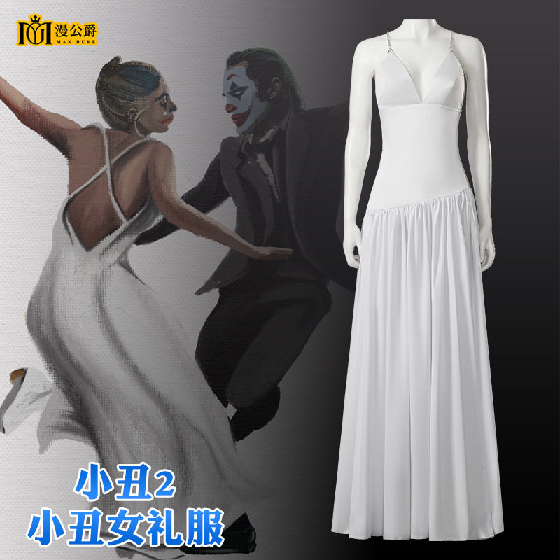漫公爵 小丑女cos服小丑2婚纱礼服长裙哈莉奎茵cosplay二次元服装