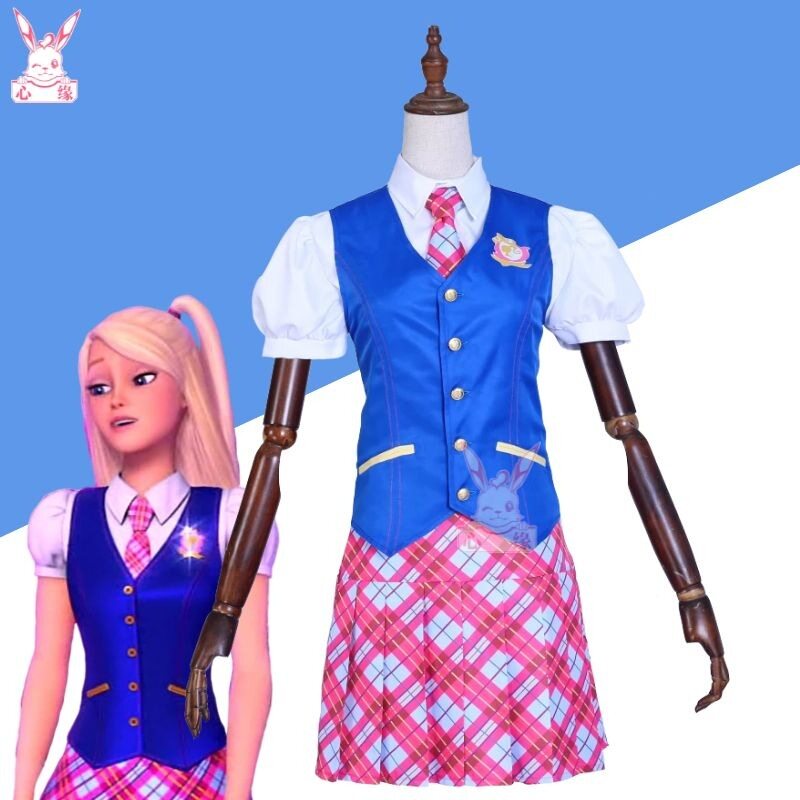 芭比之魅力公主学院cos服索菲亚校园服cosplay服装大码JK海莉制服