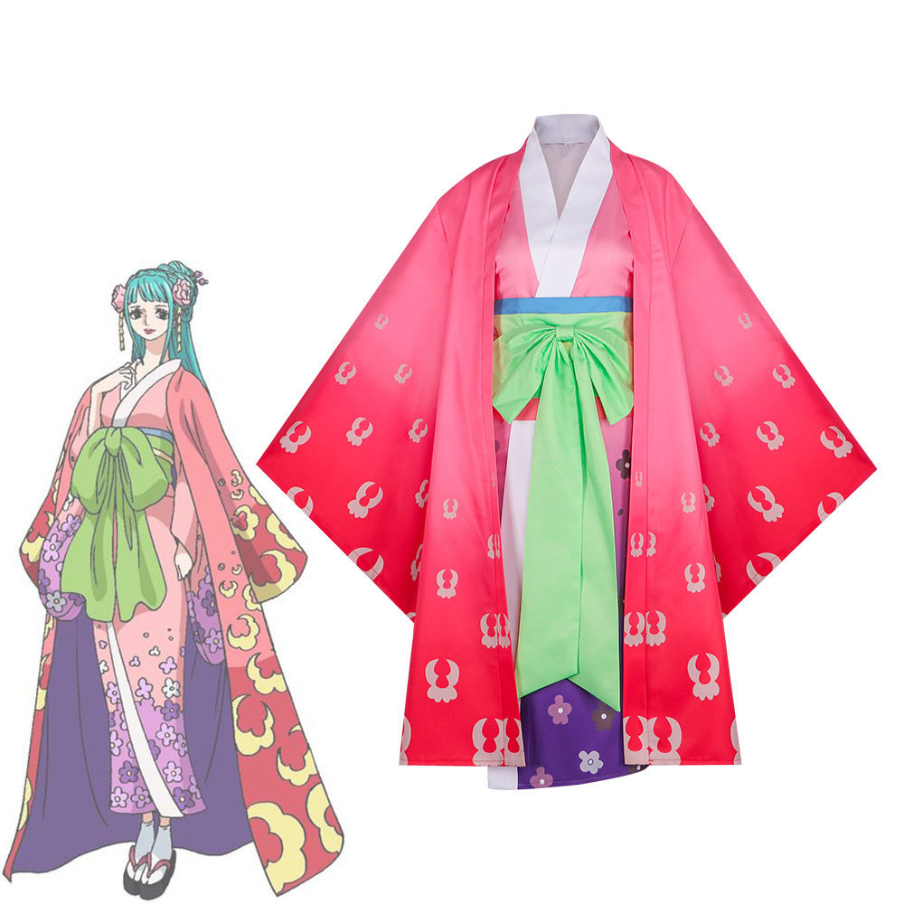 海贼王cos服和之国光月日和cosplay动漫角色扮演服装花魁小紫和服