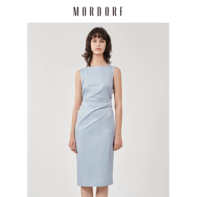 MORDORF休闲不规则无袖连衣裙