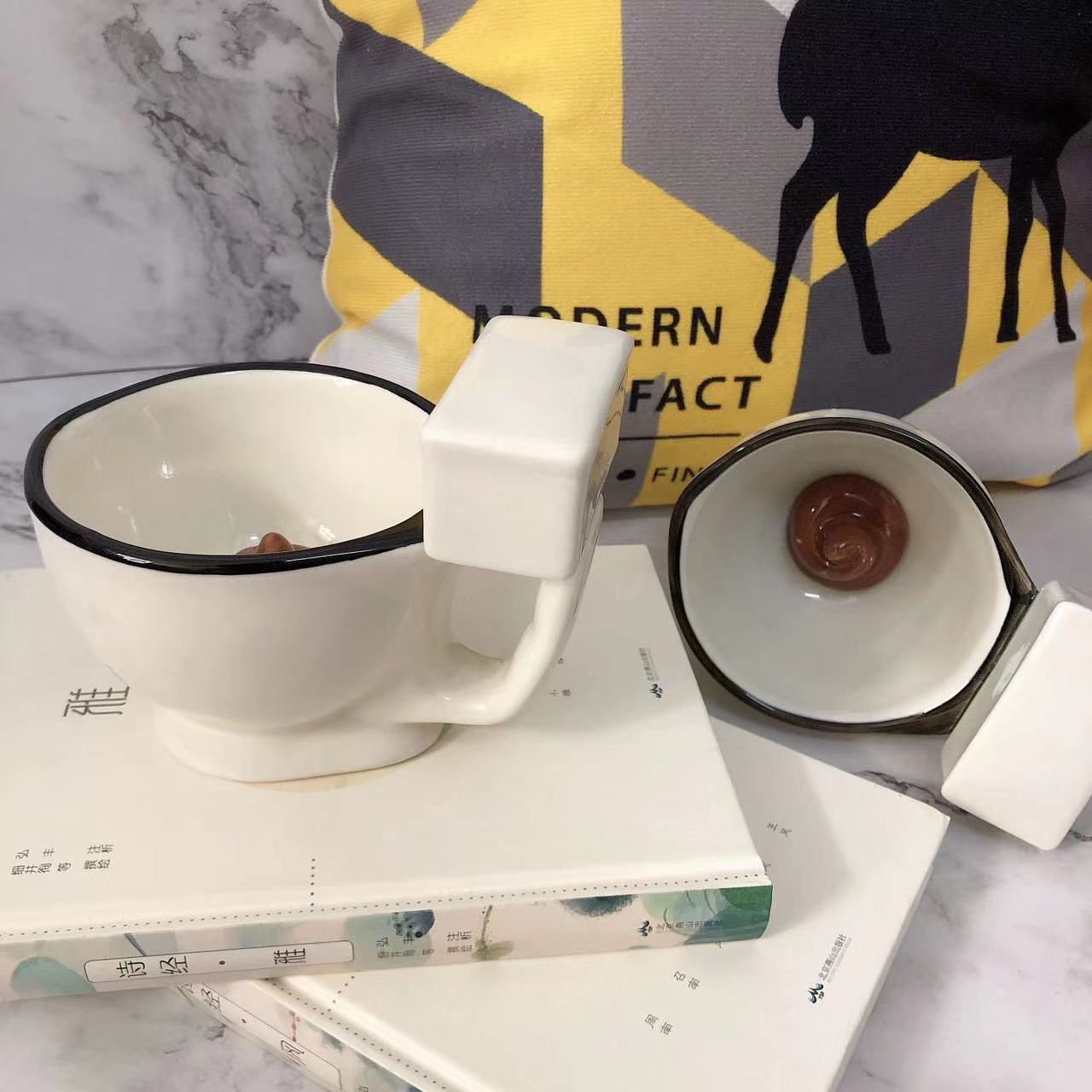 马桶杯子搞怪陶瓷马克造