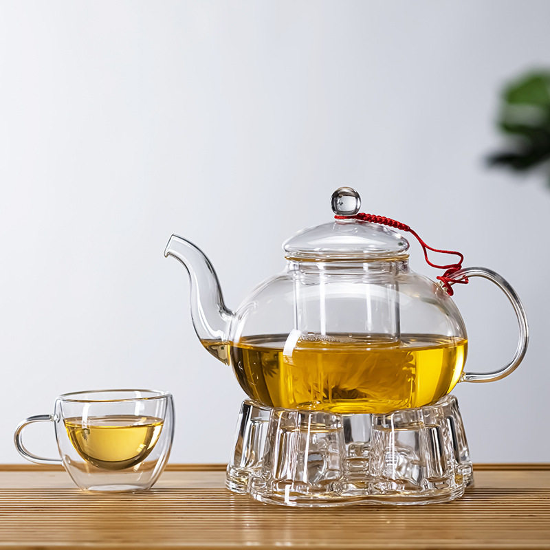 玻璃整套花草茶具套装功