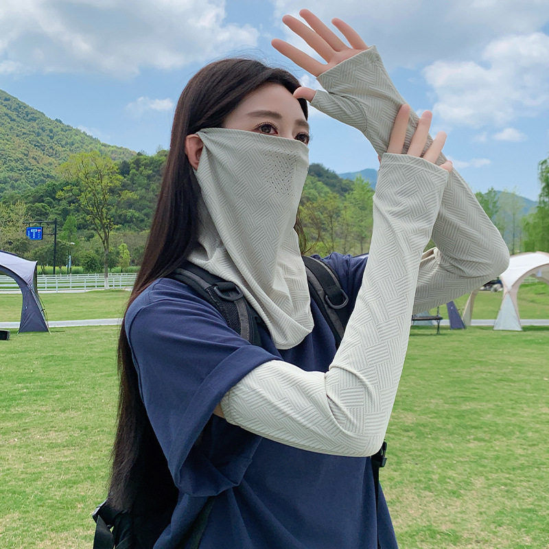 锦纶夏季防晒面罩男户外