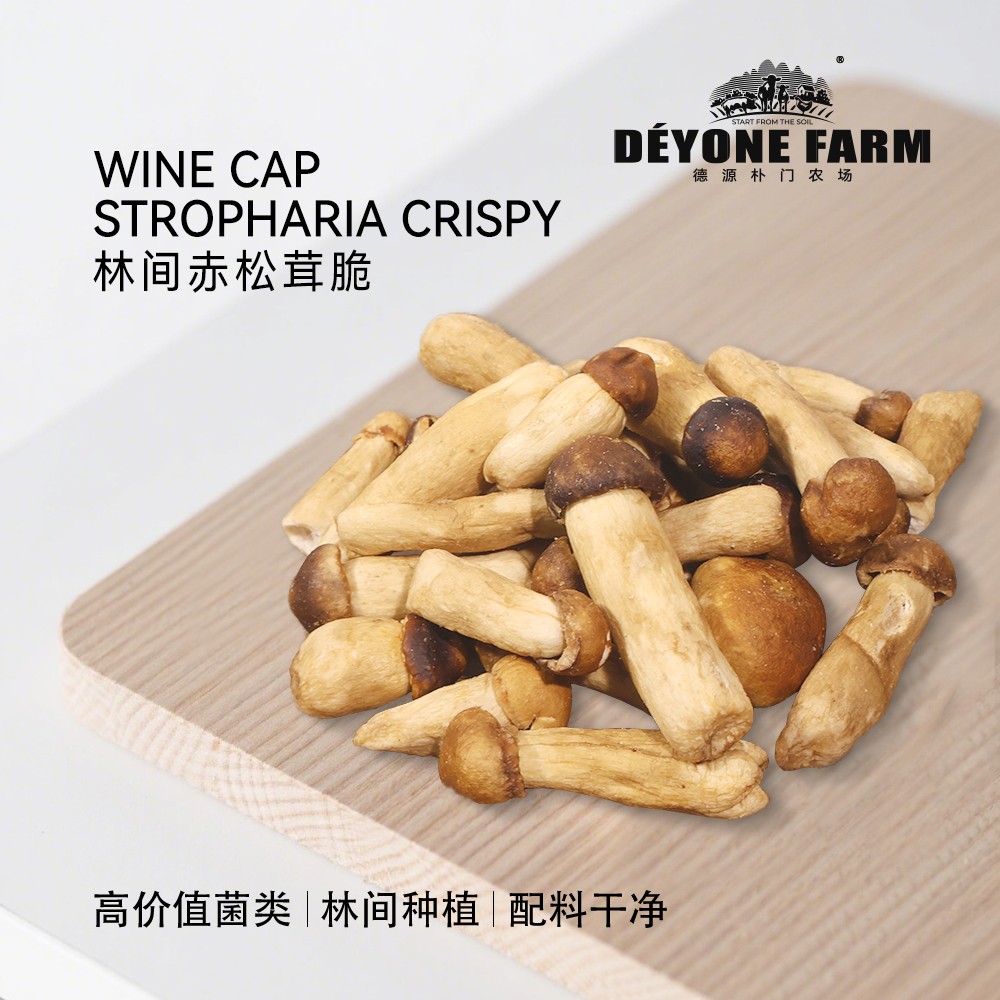 德源朴门林间赤松茸脆盒装零食蘑菇脆80g解馋小零食健康即食零食图片