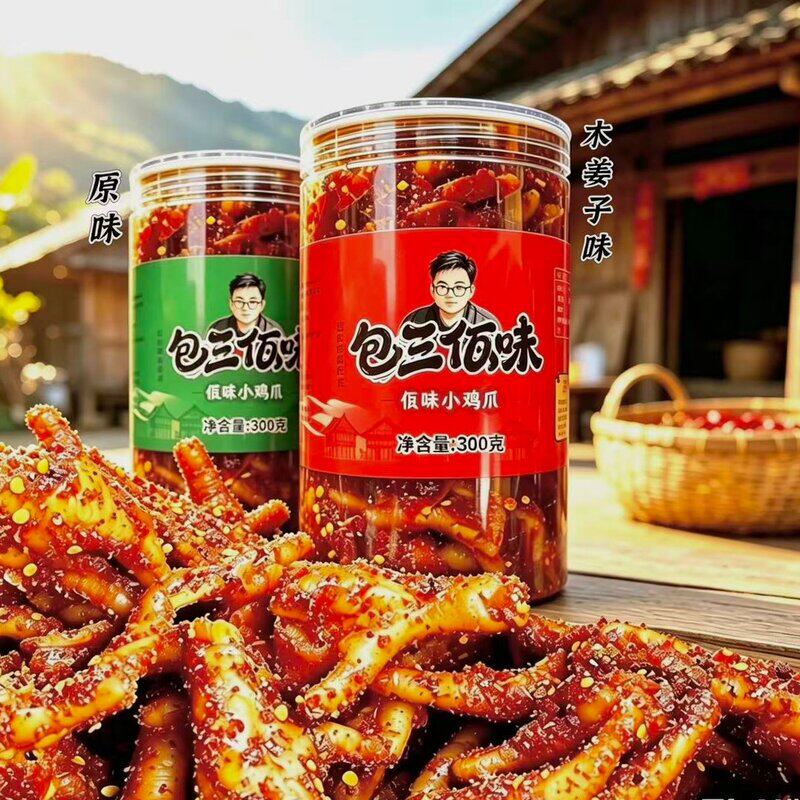 包三佤味小鸡爪云南木姜子口味原味香辣鸡爪