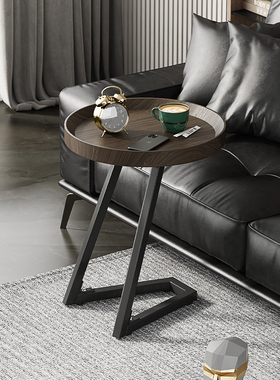 茶几沙发边几客厅家用阳台茶桌置物架可移动网红床头侧边柜小圆桌