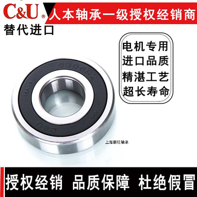 C&U 6204-2RZ 180204 人本电机轴承 内径20mm 外径47mm 厚14m