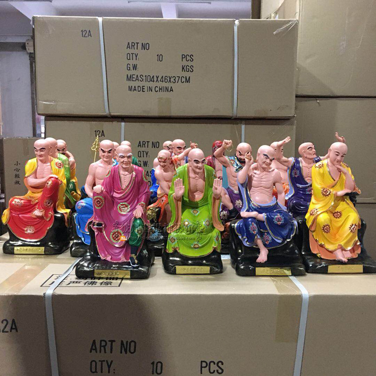4寸至24寸十八罗汉佛像18罗汉像树脂工艺品摆件佛像摆件新品