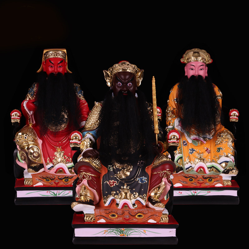 16寸三山国王独山明山巾山三山神王公老爷树脂神像摆件新品