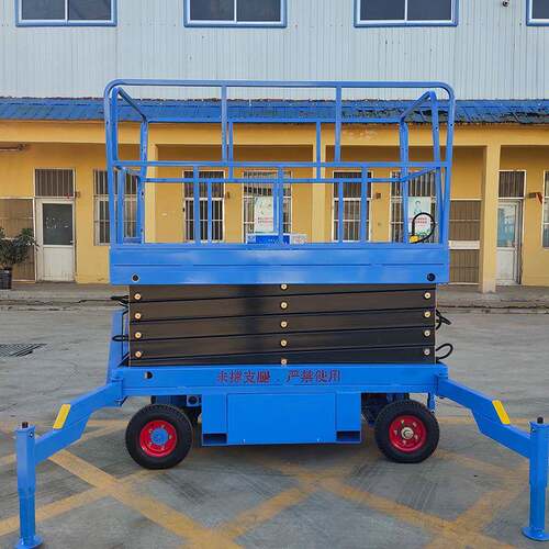 供应2米移动剪叉升平降平台降车自行式升降机1高空作升业升降台