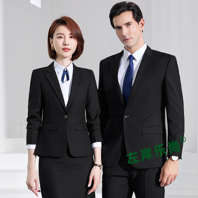 黑色职业女裙套装灰色女士西服套装职业女裤套装商务银行蓝色