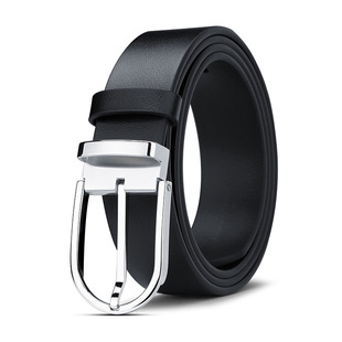 男士 头层牛皮潮流裤 带belt 34mm 真皮皮带百搭商务钢针扣腰带韩版
