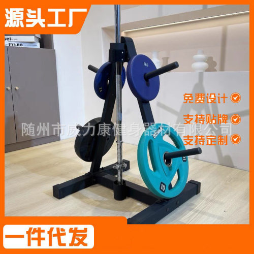 驰尚杠铃片收纳架器材架哑铃片放置挂架家用杠铃杆奥杆存放存储架