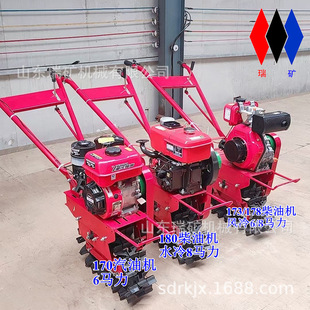 微耕机小红牛田园履带耕地机水冷柴油松地机手扶式开荒翻土机