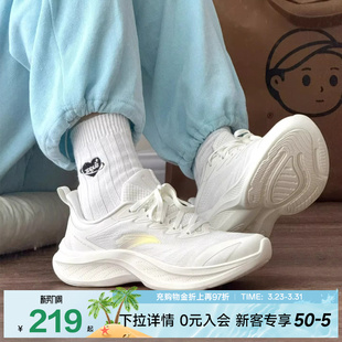 安踏飞云2丨轻质缓震厚底增高跑步鞋女2026春季新款透气运动鞋子