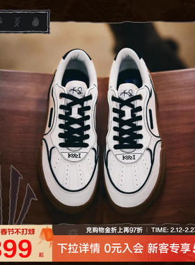 凯里欧文同款安踏Hela板鞋男春季休闲潮流休闲鞋正品黑色运动鞋男