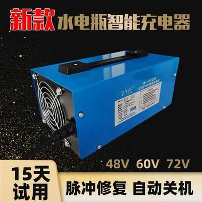 电瓶三轮车水电瓶充电器48V60V72V电动汽车自动关机智能充电机