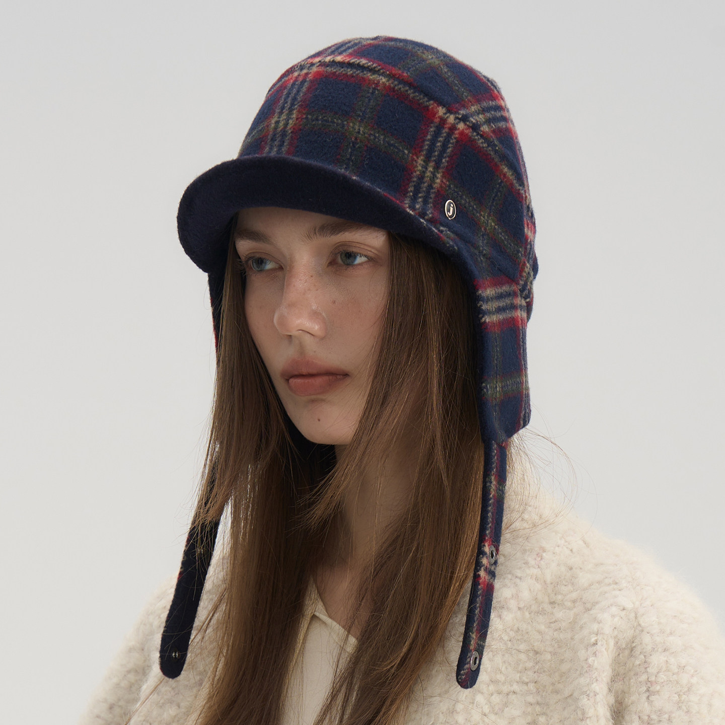 JOJOKUR 冬季雷锋帽情侣保暖护耳_深蓝红格双面呢复古飞机帽子,服饰配件/皮带/帽子/围巾,帽子,淘宝优惠券,粉丝福利购,淘宝优惠卷