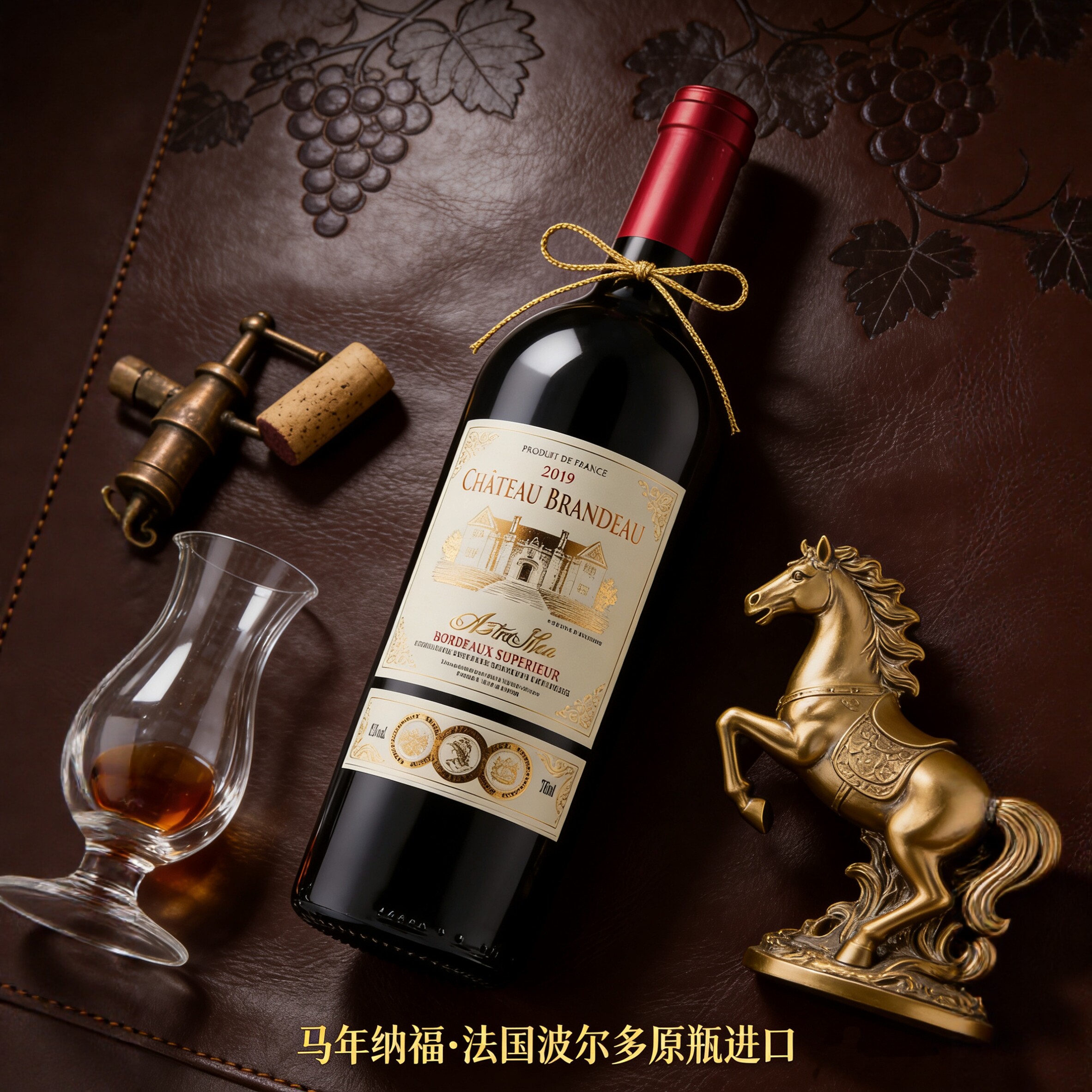 法国进口红酒爱侬城堡超级波尔多干红葡萄酒
