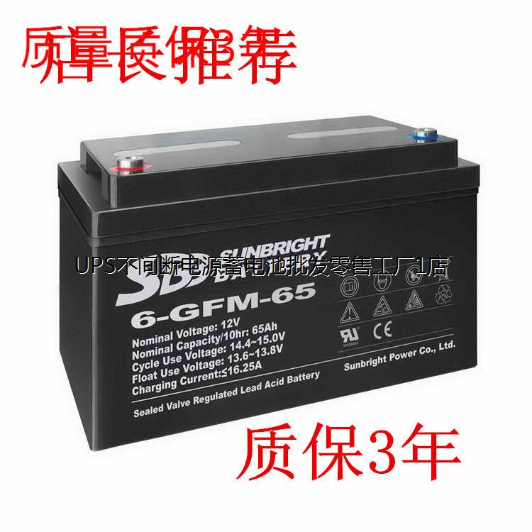 SBB圣豹蓄电池6-GFM-100 12v100ah 通信电力移动