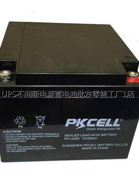 PKCELL蓄电池PK12650 绿色环保免维护电瓶 EPS/UPS后备应急电源