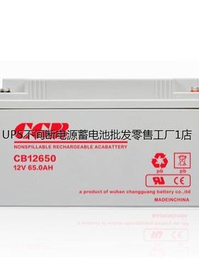 CGB长光蓄电池CB12650 12V65AH备用电源 直流屏 UPS配套