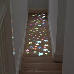夜光星星墙贴星星贴纸月亮3D立体墙贴diy布置ins装饰卧室改造宿舍