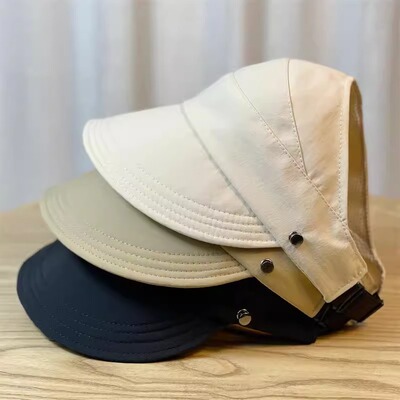 春夏款网红空顶鸭舌帽女升级版