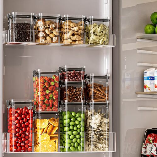 密封罐透明厨房储物罐干货零食五谷杂粮收纳盒储物瓶坚果防潮花茶