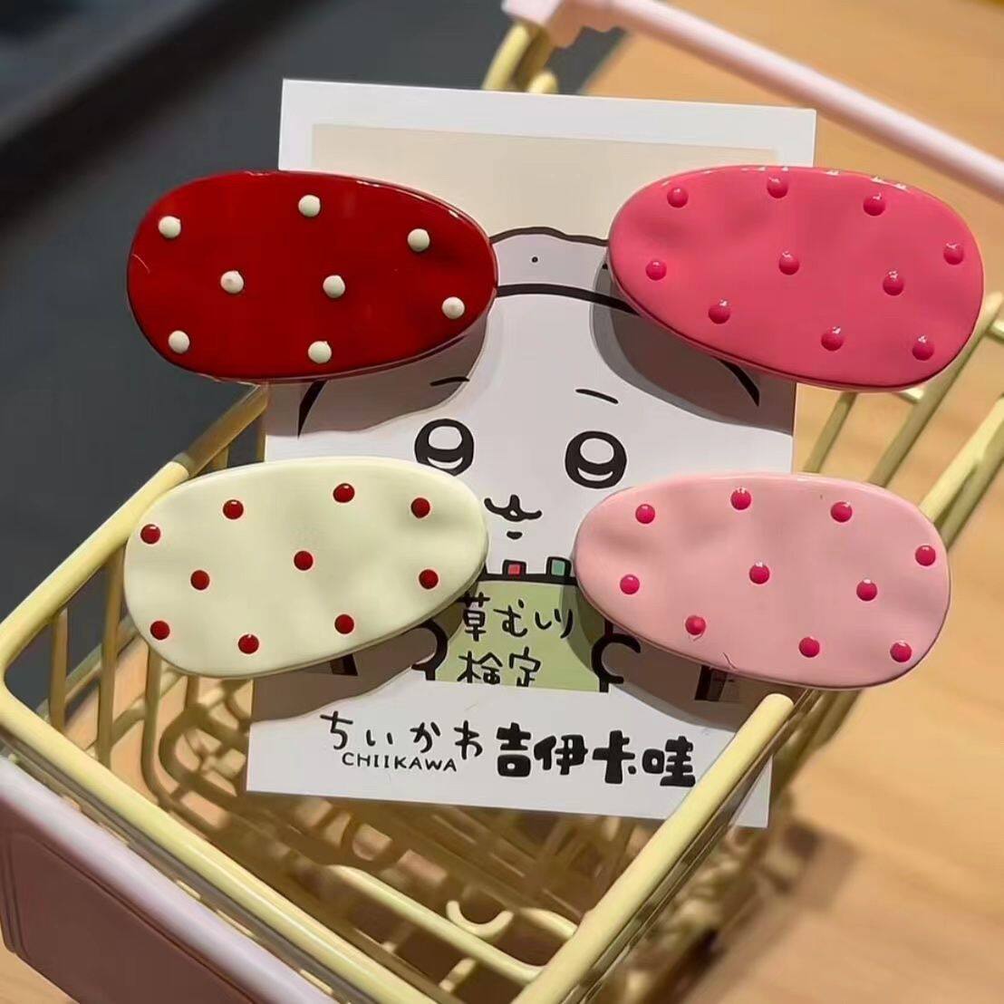 可爱波点小水滴发夹鸭嘴ins简约海边百搭夹小众少女心甜美发饰