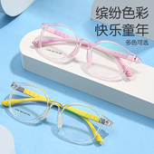 儿童防控近视眼镜专业配镜女可配散光度数缓解度数增长学生近视镜