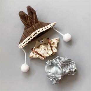 16-17厘米ob11洋娃娃衣服8分bjd换装裙子可爱休闲套装洛丽塔配饰