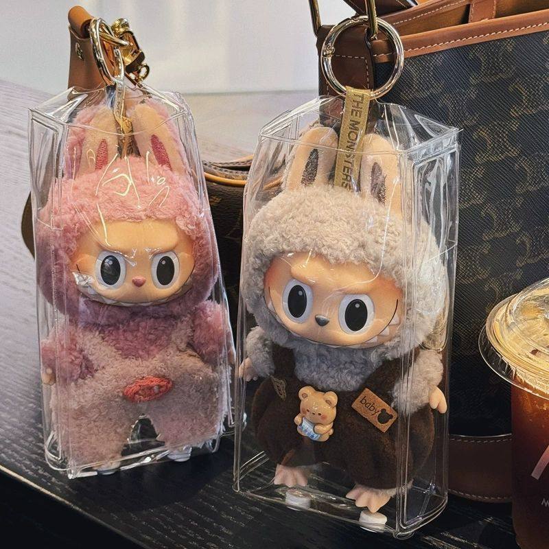 labubu搪胶娃包棉花娃娃外出包10cm痛包毛绒玩偶防尘晒娃包,收纳整理,吸尘器收纳架/盒/袋,淘宝优惠券,粉丝福利购,淘宝优惠卷