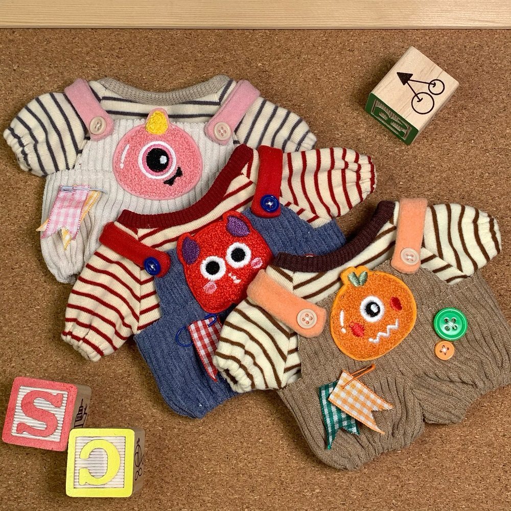 【现货速发】小怪兽背带裤拉布布棉花娃娃娃衣可爱毛绒卡通版衣服,童装/婴儿装/亲子装,连身衣/爬服/哈衣,淘宝优惠券,粉丝福利购,淘宝优惠卷