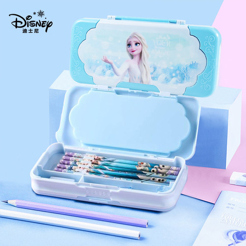 冰雪奇缘儿童文具盒艾莎公主卡通