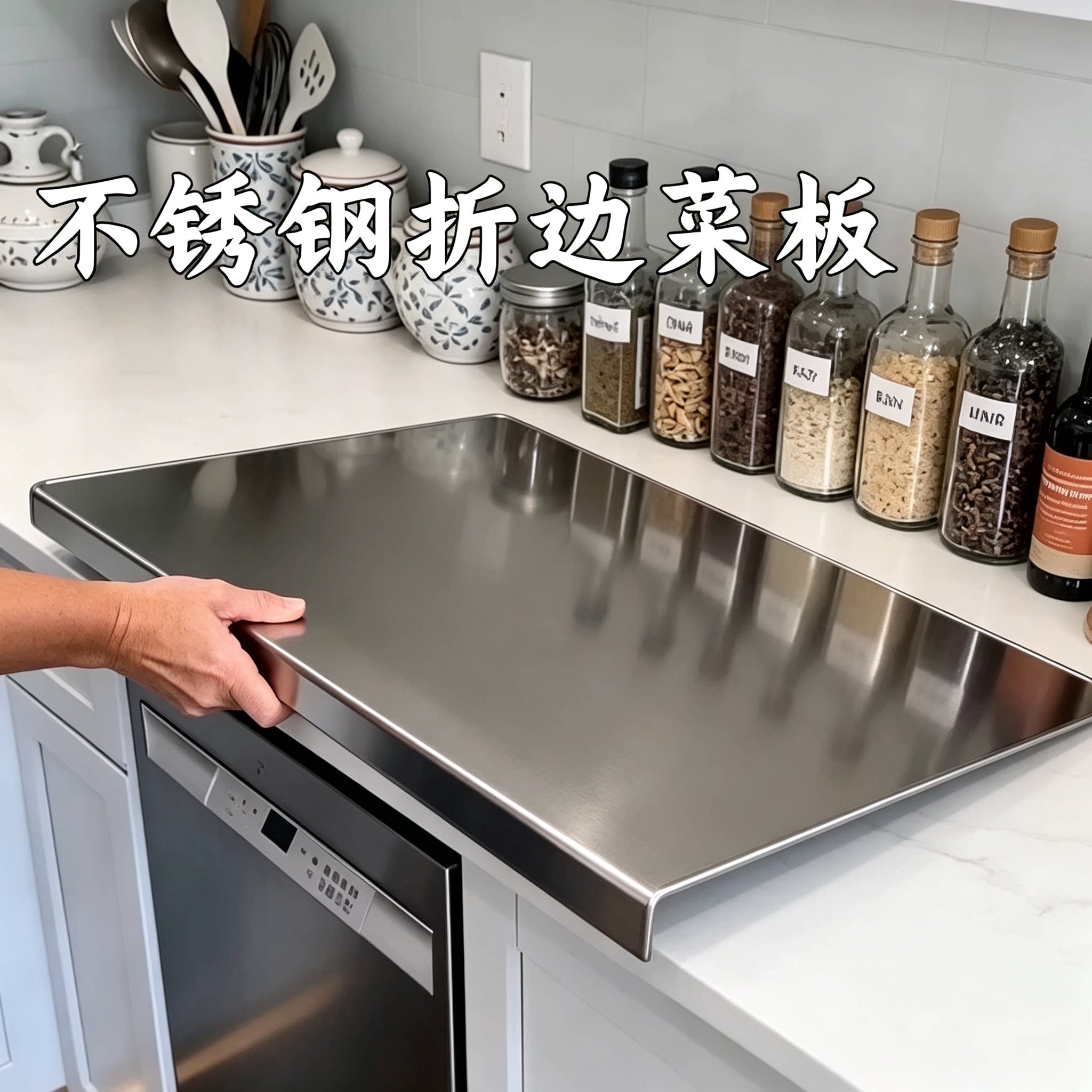 食品级不锈钢菜板厨房防霉抗菌切菜砧板加厚双面案板不沾面板