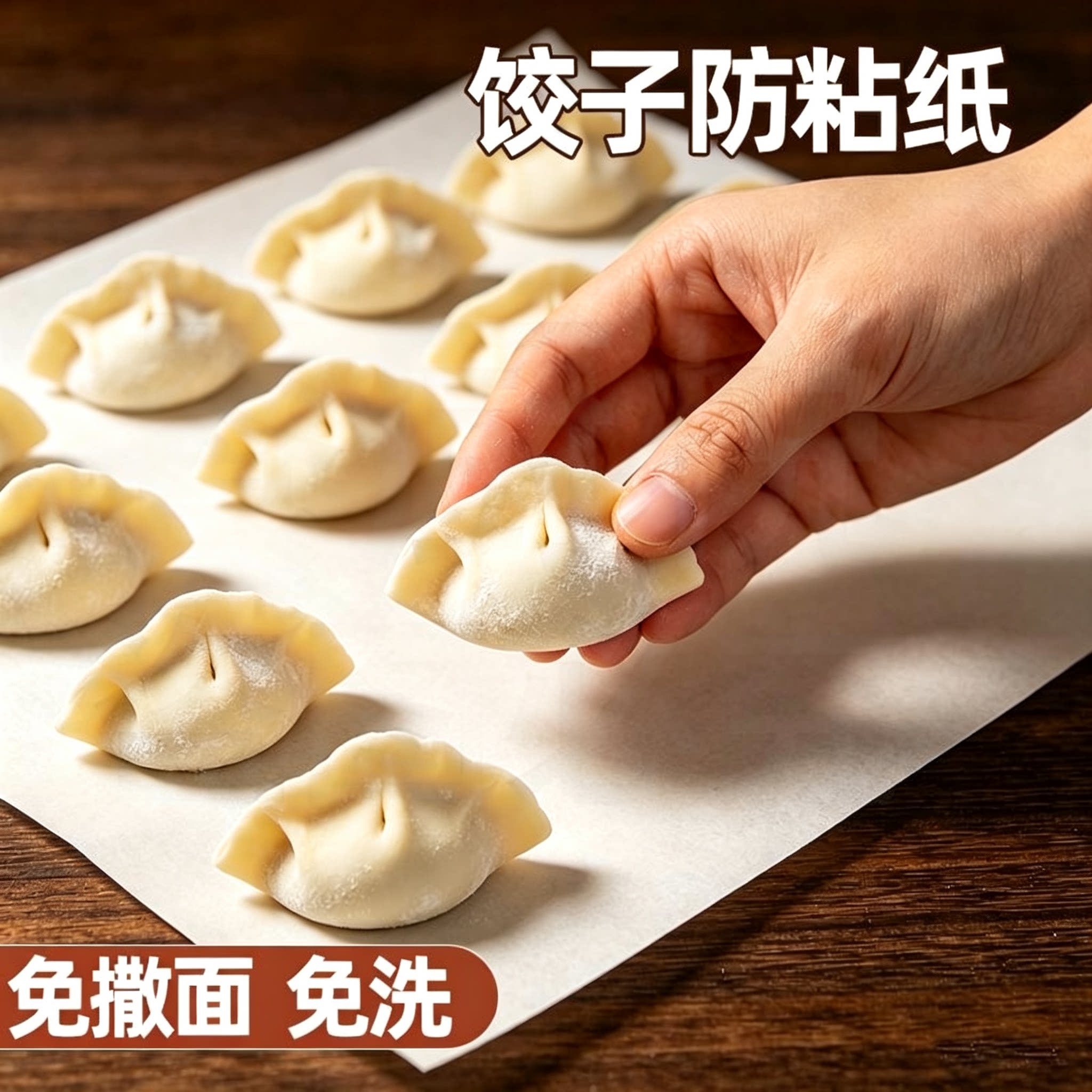 饺子防粘纸食品级家用不粘垫纸馄饨托盘纸饺子帘专用硅油纸隔离纸