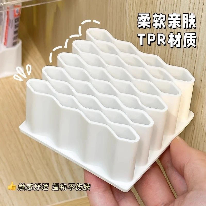 药膏收纳盒分格桌面乳膏整理神器多功能放软膏小型管状药品置物架