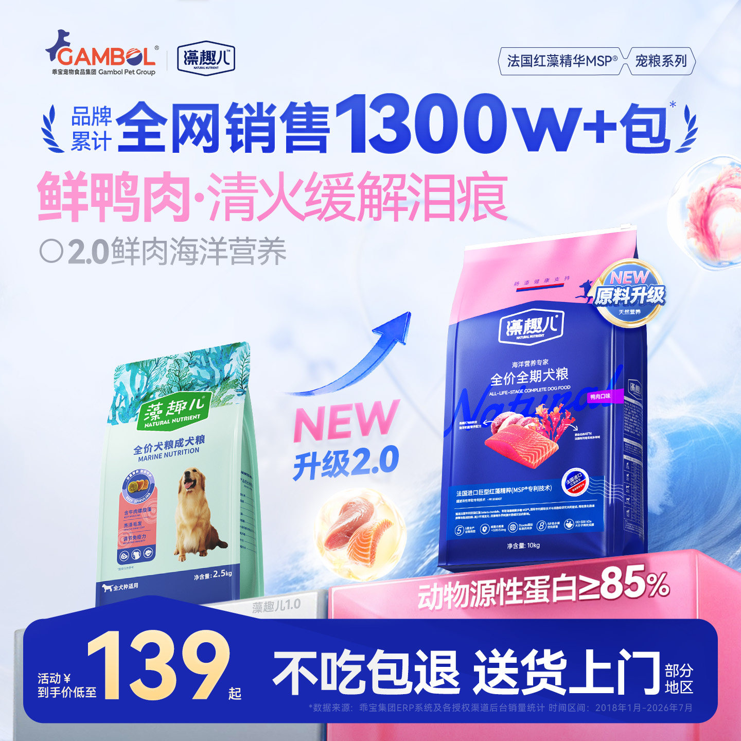 藻趣儿三文鱼成犬粮10kg 121元 - 86线报