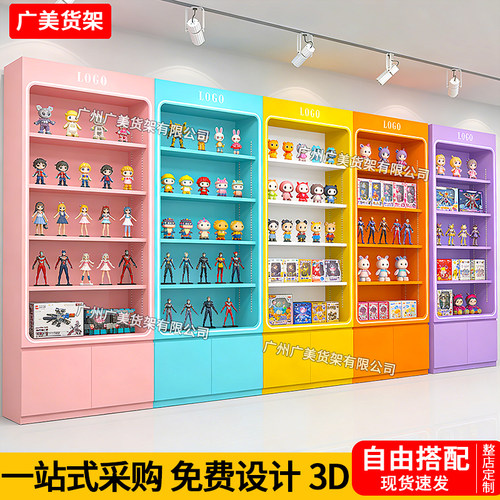 谷子潮玩手办吧唧展柜文具文创店